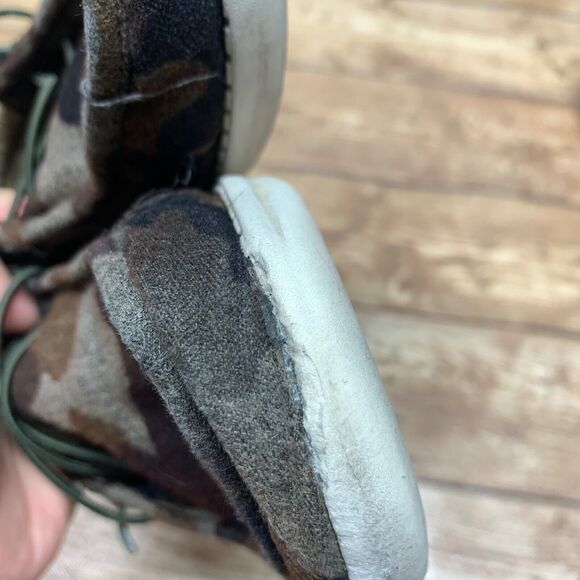 Hey Dude Wally Linen Youth Camo Size Y6 W7 EU 38 Camouflage Slip On - Picture 8 of 15